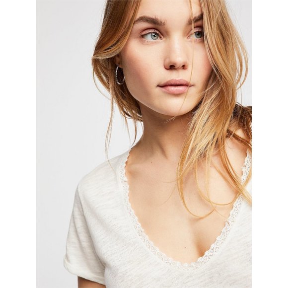 We The Free Saturday Tee, Ivory, Size S - Picture 3 of 5